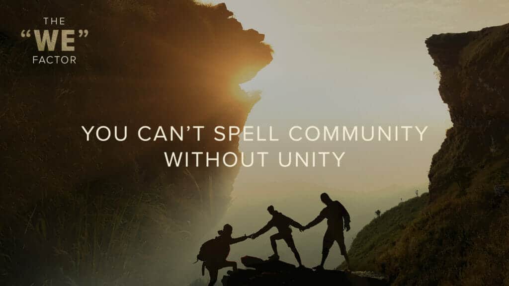 You Can't Spell Community Wiithout Unity